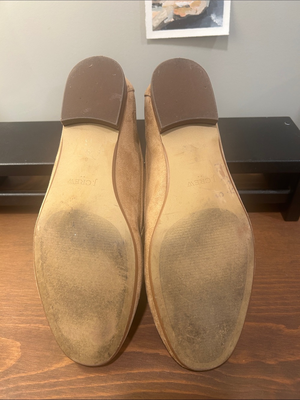 J. Crew Women's Suede Knot Loafers in Beige - Picture 3 of 3